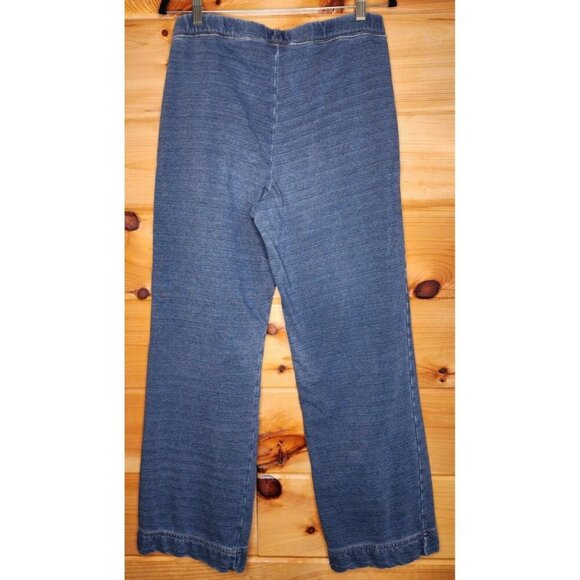 Ralph Lauren Pull on Pants Women size Medium Denim Look Pockets Stretchy - Picture 10 of 12